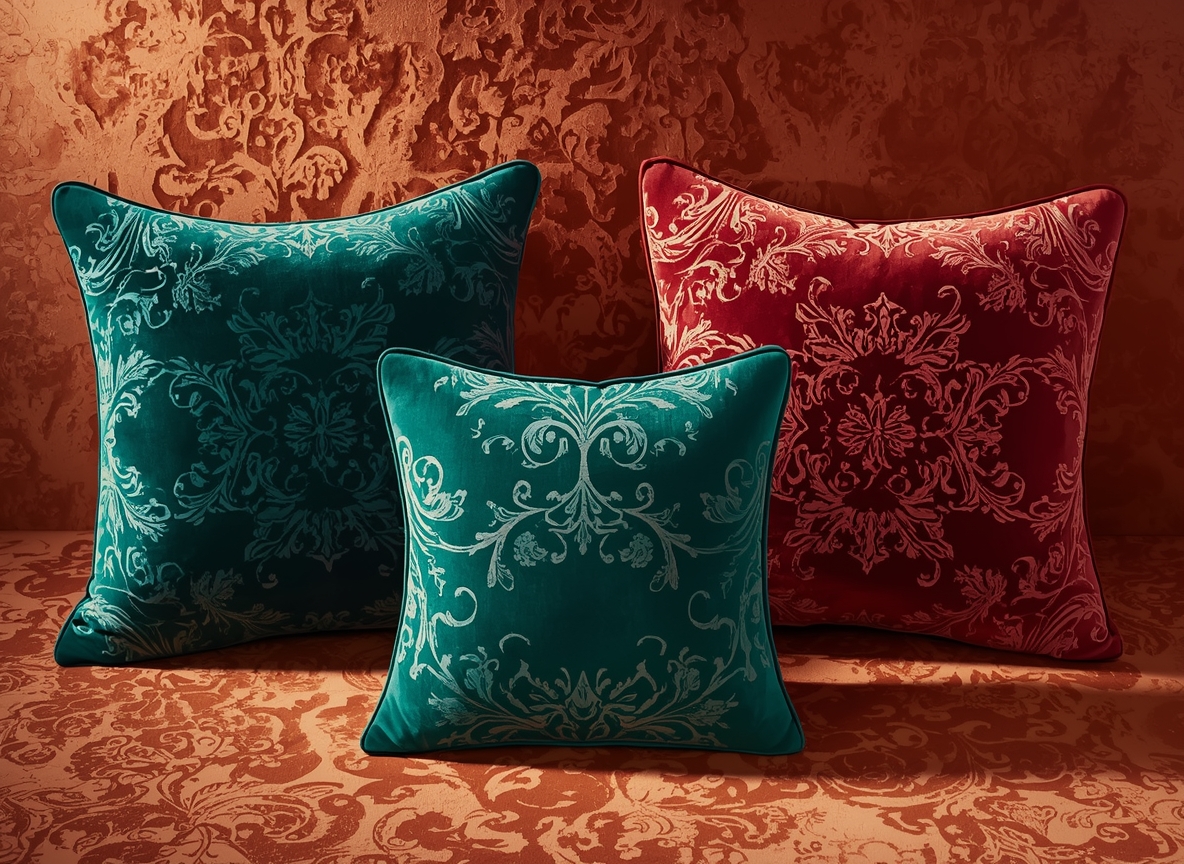 Luxe kussens set in fluweel